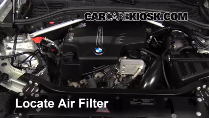 2013 BMW X3 xDrive28i 2.0L 4 Cyl. Turbo Air Filter (Engine) Replace